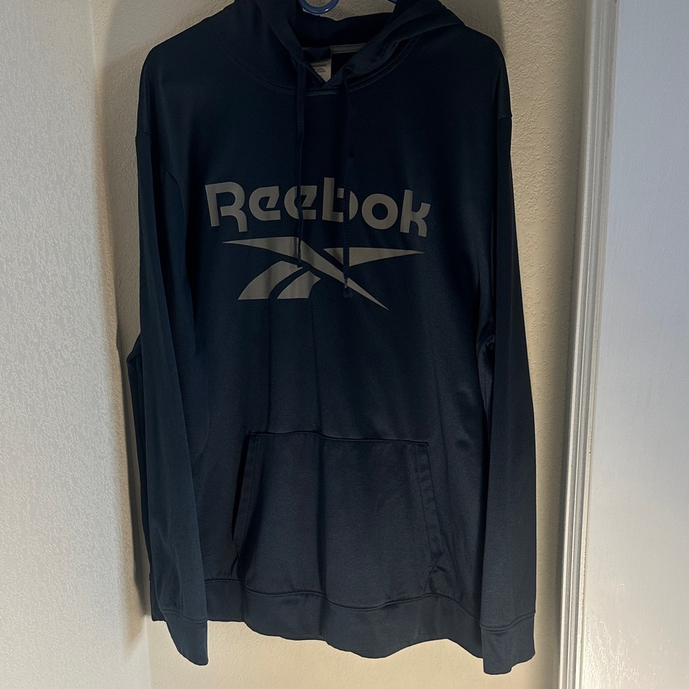 Reebok Men's Navy Hoodie Sweater